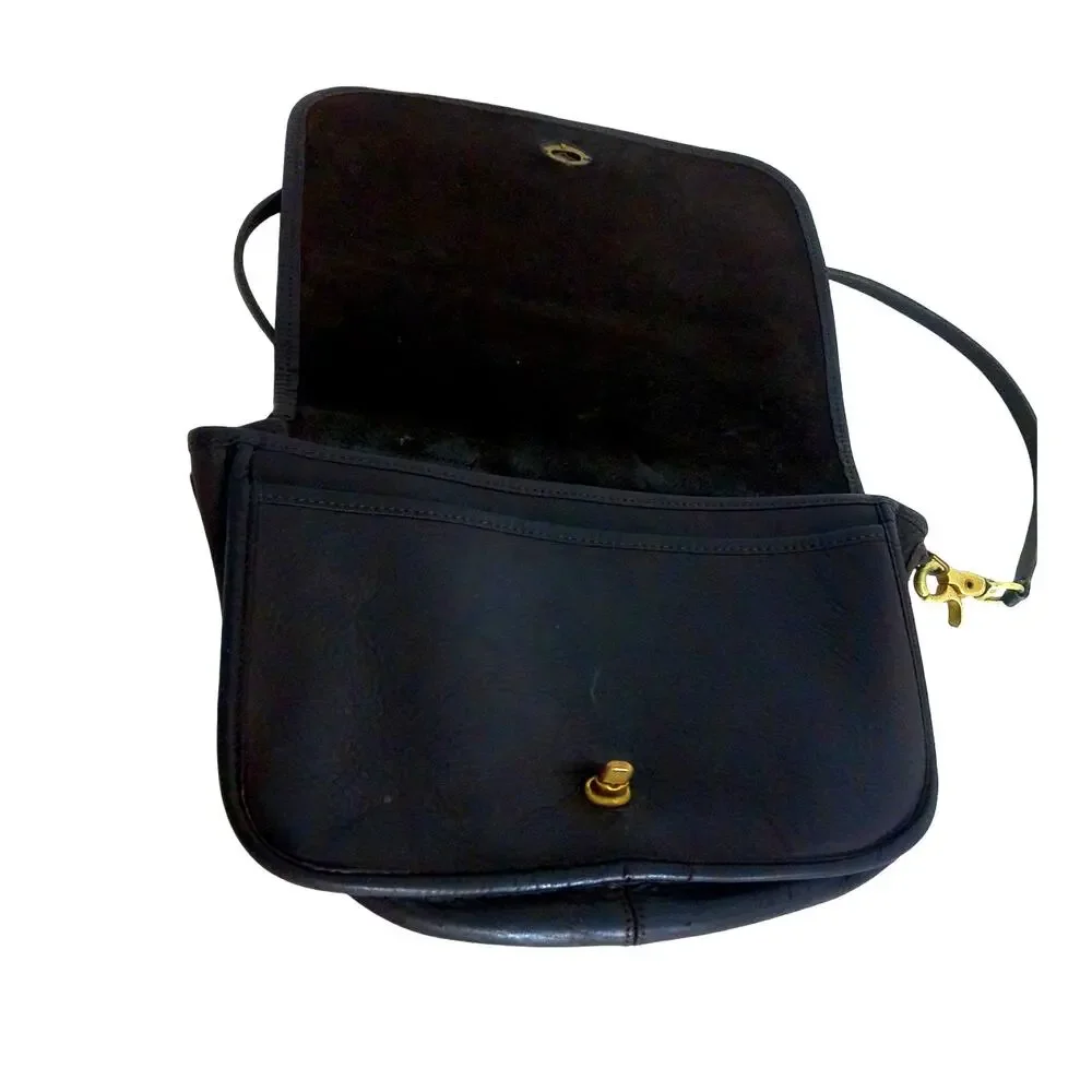 Vintage 70s Coach Bonnie Cashin NYC Leather Courier Bag READ Flaw Project